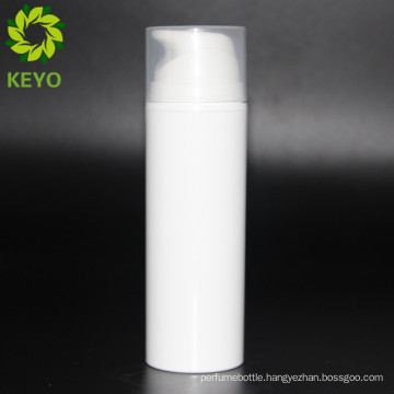 150ml empty cosmetic lotion white airless plastic pump bottle